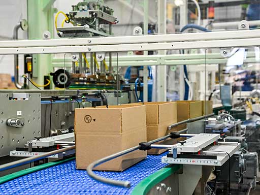 Bevel Helical Geared Motor in packaging