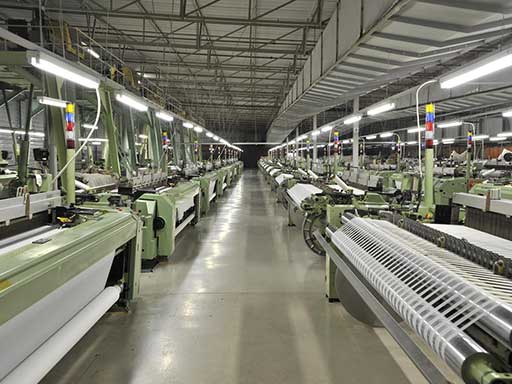 Worm Geared Motor in textile